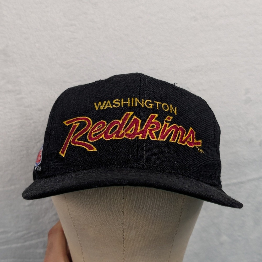 VTG Sports Specialties Washington Redskins Hat Men's OSFA Black Wool NFL 90s